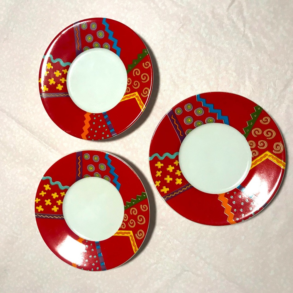 riviera van beers vintage tea plates.